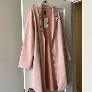 Zara Blush Overcoat - NWT